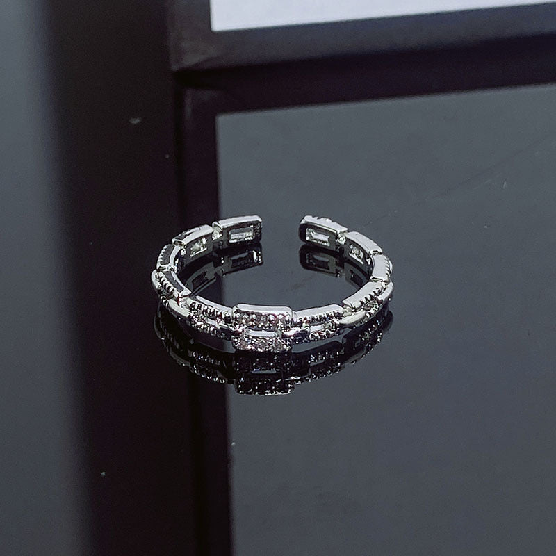Simple Design Fashion Small Open Female Personalized Cold Style Rings