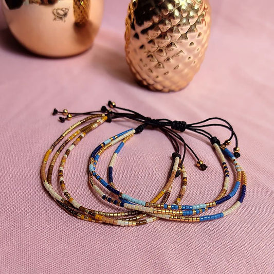 Interest Light Luxury Simple Bead Hand-woven Bracelets