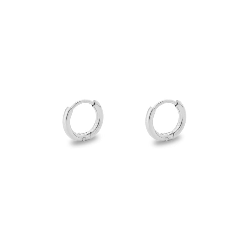 Titanium Steel Stainless Coil Trendy Arc Glossy Ear Buckle