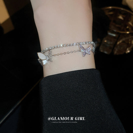 Bracelets papillon en Zircon pour femmes, bijoux de luxe abordables, simples et à la mode