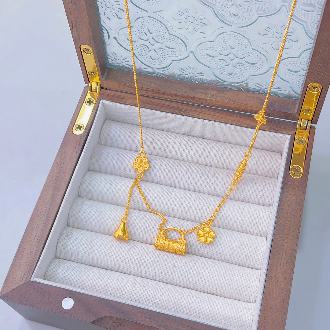 Ginkgo Leaf Variety Retro Affordable Luxury Fashion Design Necklace
