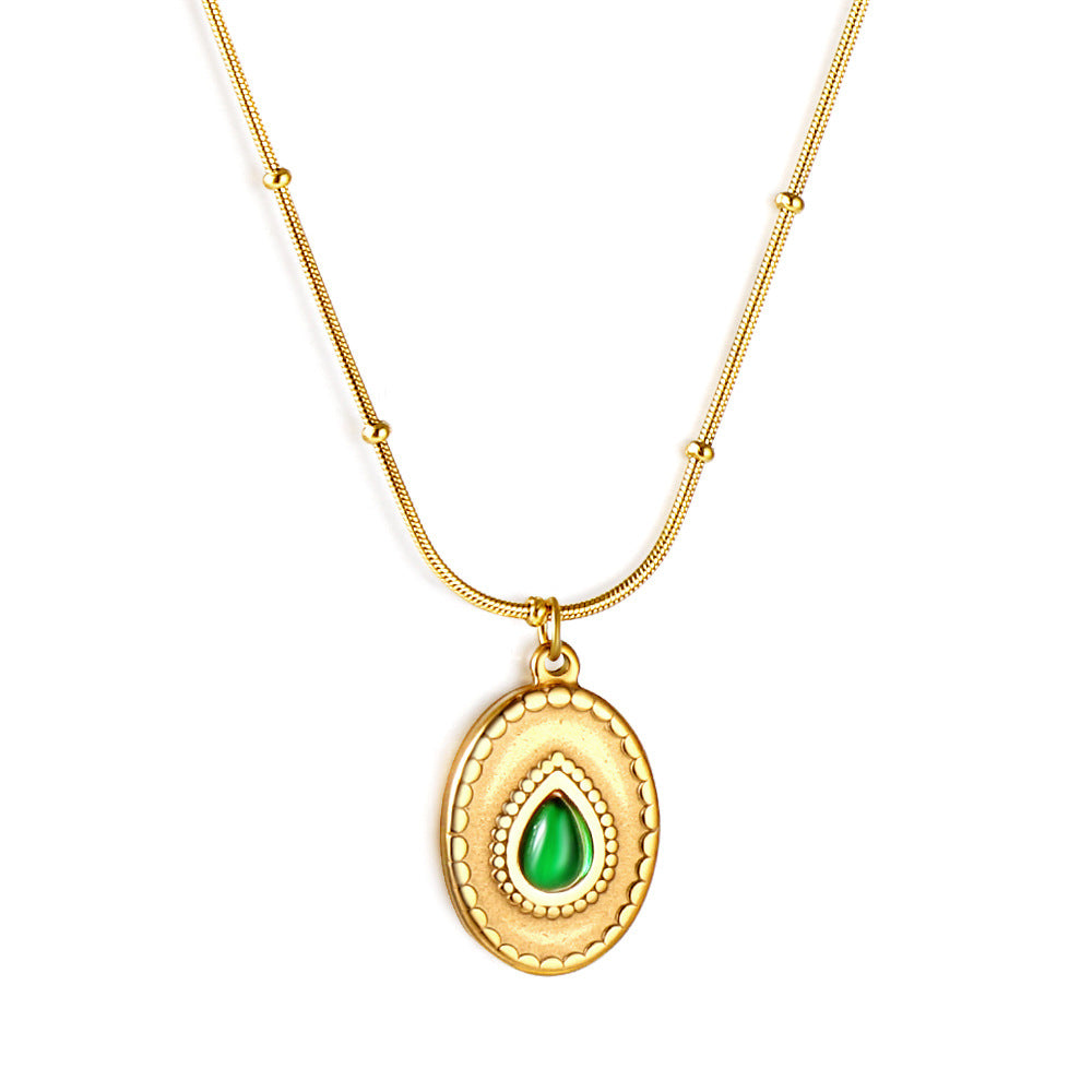 French Entry Lux Elegant Clavicle Chain Necklace