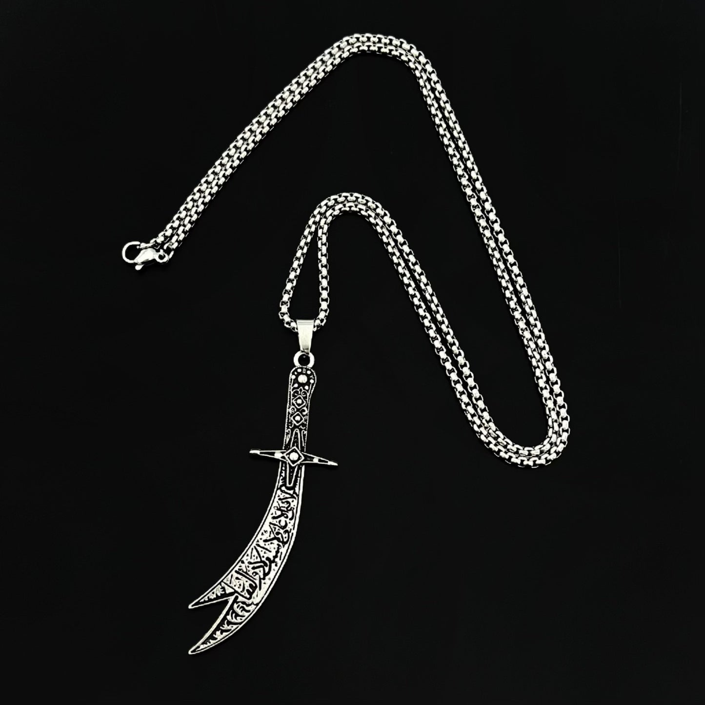 Knife Fashionable Hip Hop Gothic Style Sweater Necklace