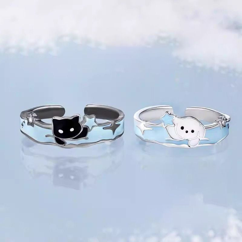 Kitten Puppy Couple Niche Open Female Ring