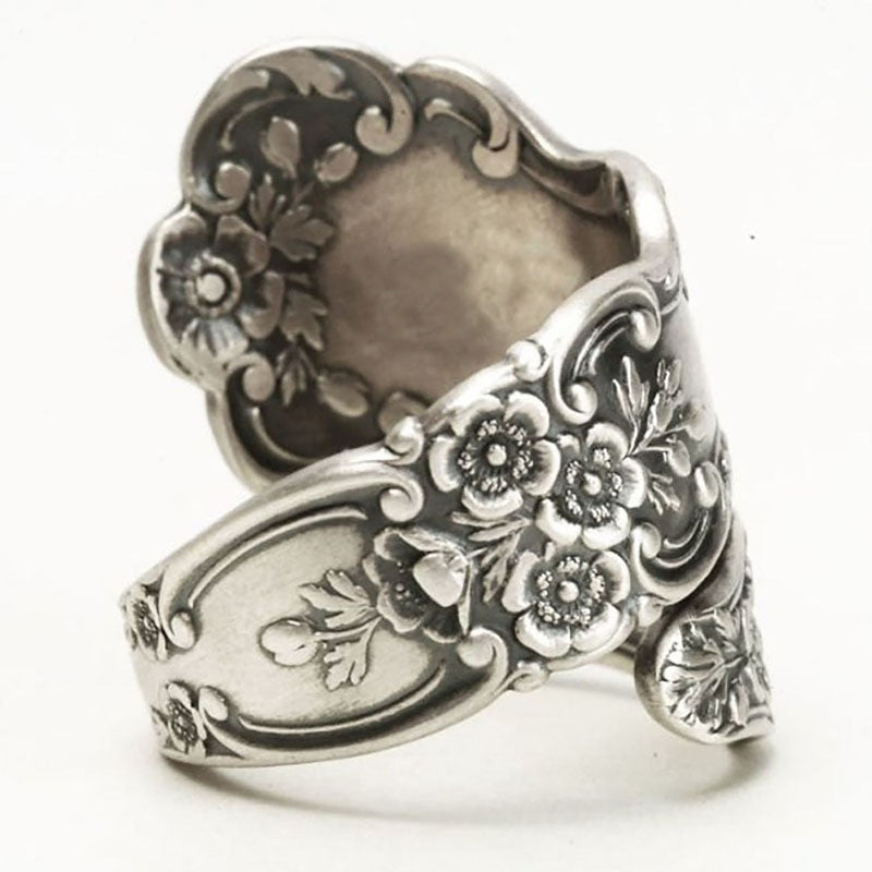 Women's Shi Vintage Flower Party Birthday Gift Rings