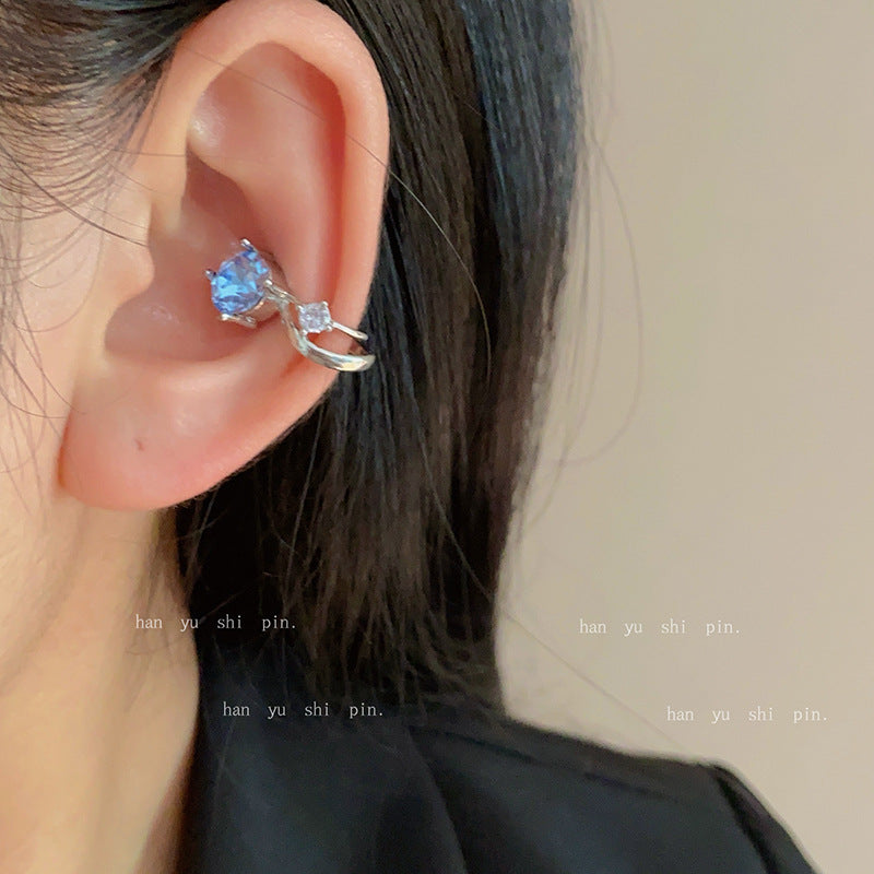 Design Simple Zircon U-shaped Daily Commuting Ear Clip