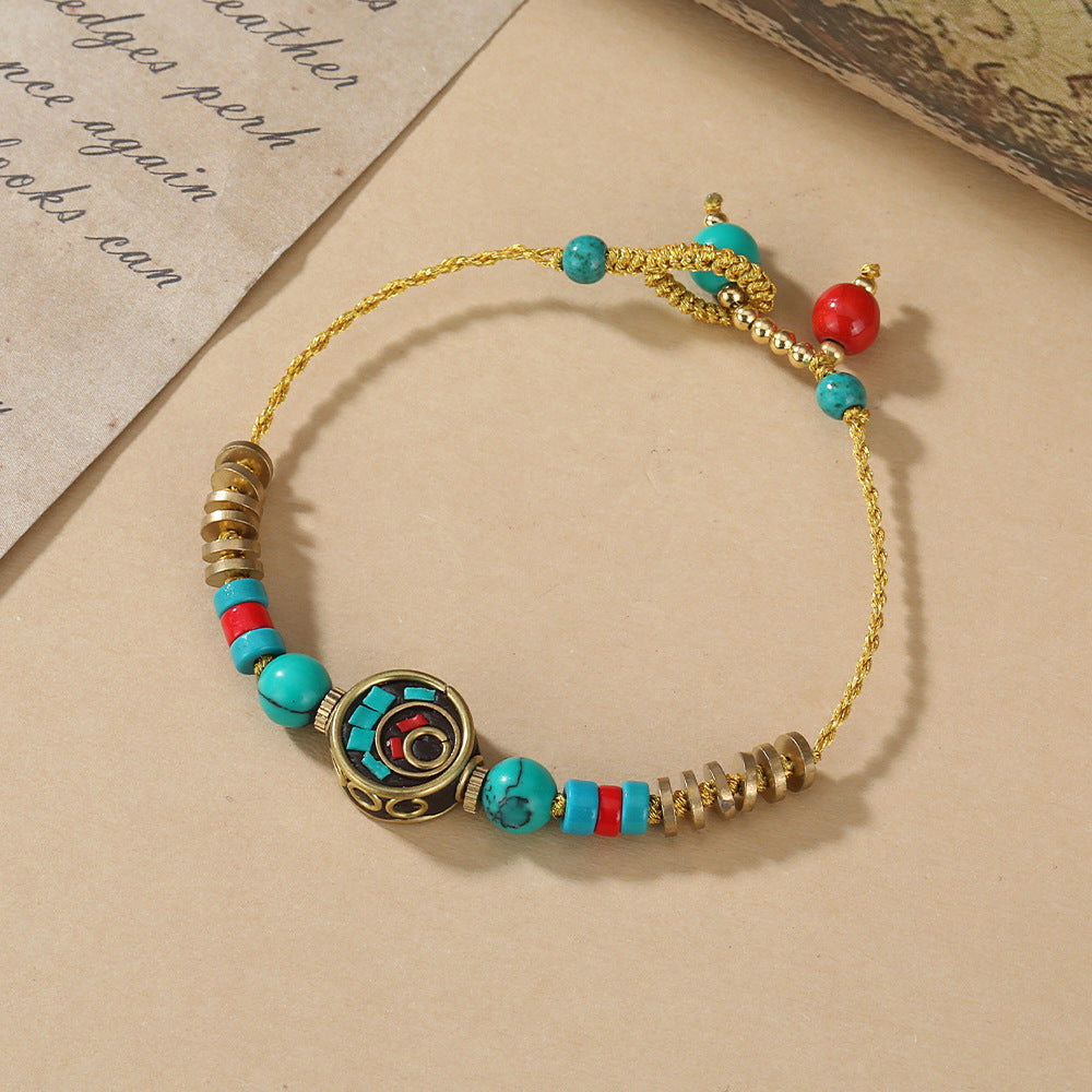 Women's Nepal Tibetan Vintage Exotic Ethnic Style Design Chinese Bracelets