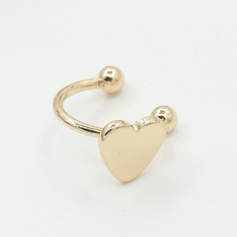 Irregular Lava Wind Shaped Open Alloy Ear Clip