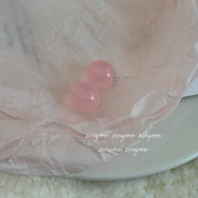 Small Size Round Beads Special Interest Simple Ear Clip