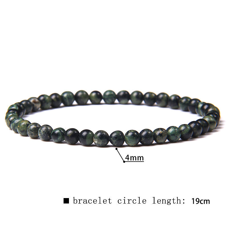 Women's Natural Stone Mini Energy Glossy Beads Bracelets