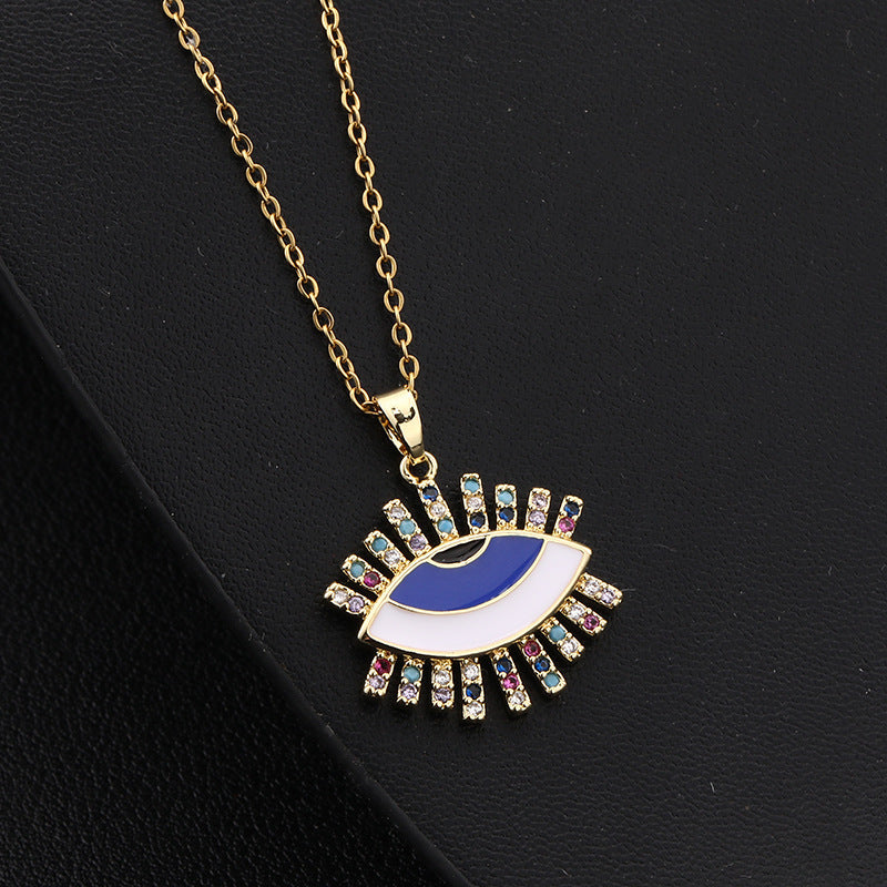 Fashion Devil's Eye Pendant Neck Accessories Necklaces