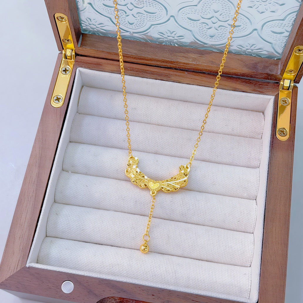 Ginkgo Leaf Variety Retro Affordable Luxury Fashion Design Necklace