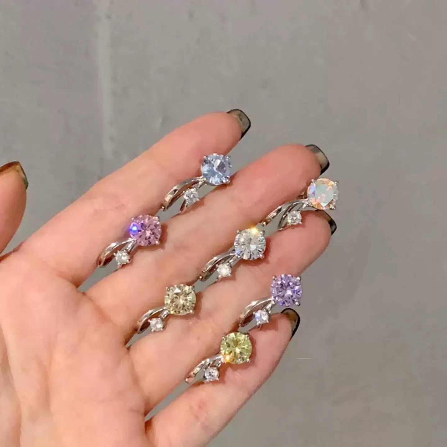 Flash Zircon Female Niche High Sense Temperament Wild Light Luxury Ear Clip