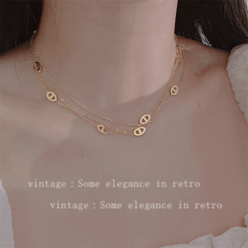 Nose Titanium Steel Super Long Sweater Chain Necklaces