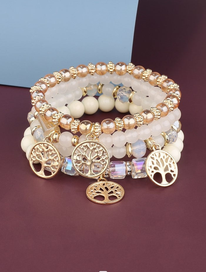 Women's Bohemian Creative Jewelry Butterfly Crystal Beaded Bracelets