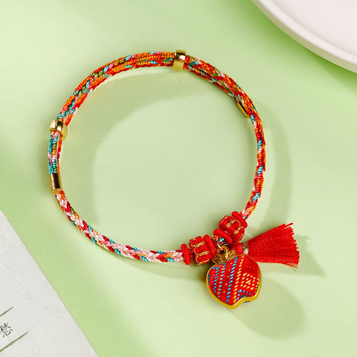 Brocade Colorful Braided Rope Dragon Boat Festival Carrying Strap Hand-woven Bracelets