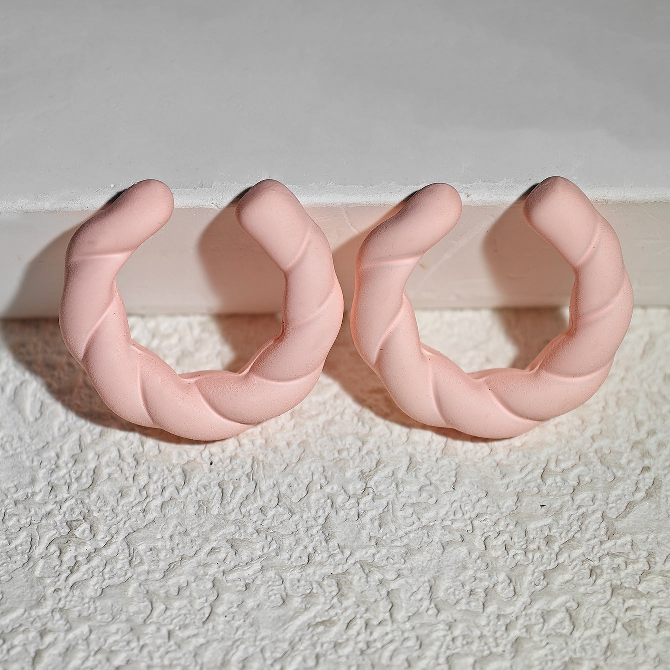 Acrylic Candy Color Matte Simple Design Ear Clip