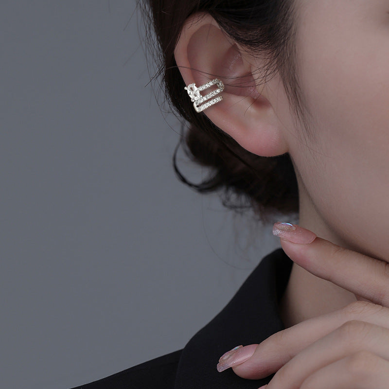 Starry Long Pearl Tassel Zircon Without Rings