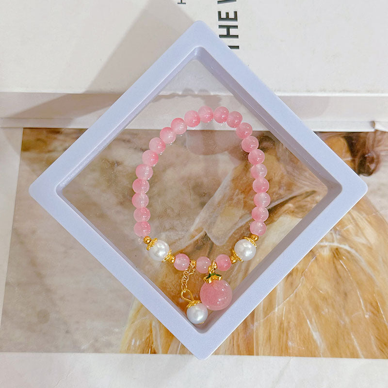 Bracelets de bijoux en cristal simples à la mode dégradé bicolore pour femmes