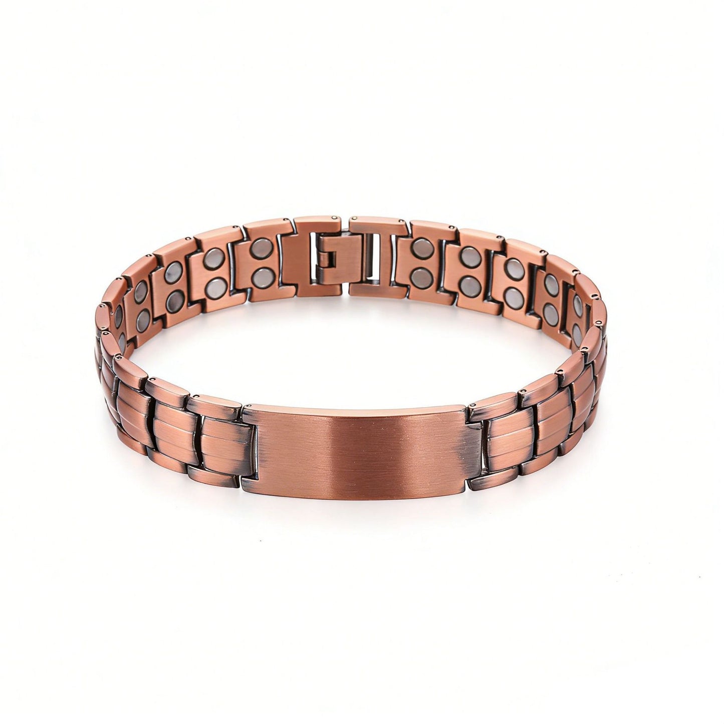 Men's Fashion Retro Environmental Protection Bronze Three Rows Bracelet