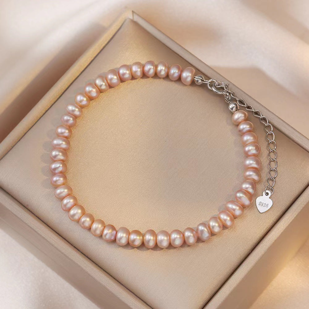 Women's Freshwater Pearl Light Luxury Simple High-grade Bracelets