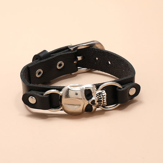 Skull Leather Personality Street Trend Ornament Bracelets