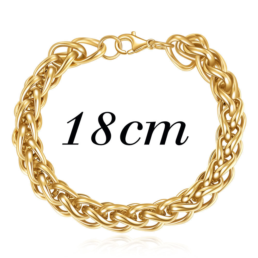 Men's Stainless Steel Basket Chain Color Fashion Bracelets