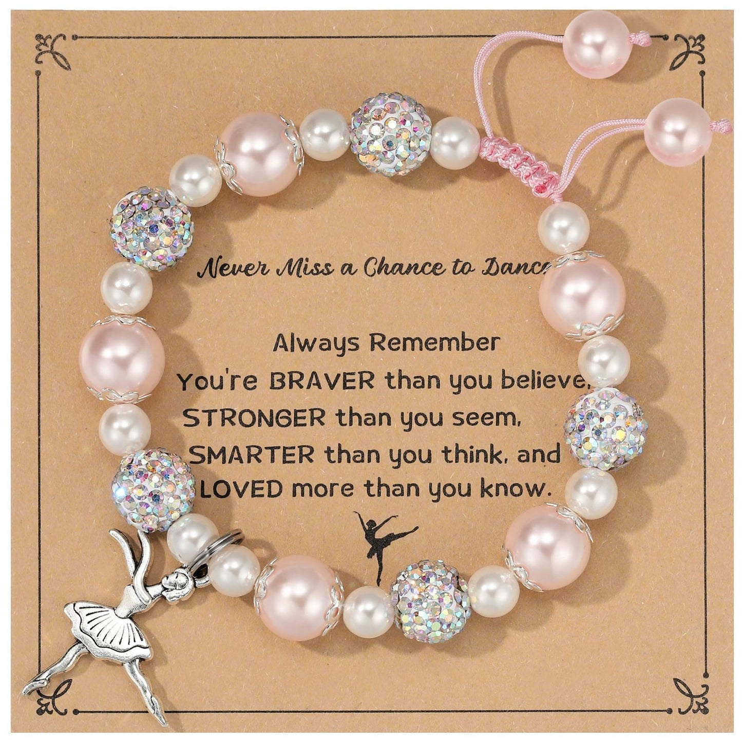 Imitation Pearl Love Woven Little Easter Bracelet