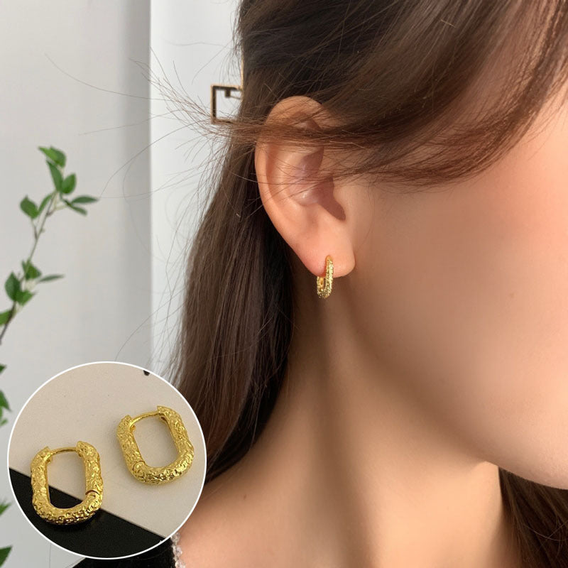 Love Heart Female Retro Fashion Personalized Sweet Cool Peach Earrings