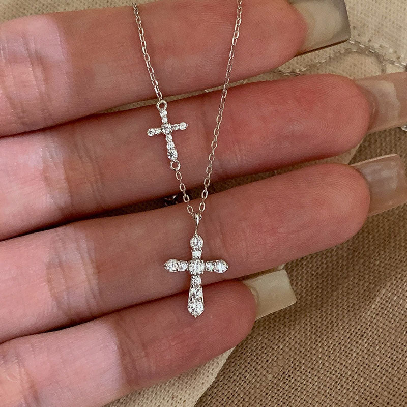 Cross Female Retro Affordable Luxury Trendy Wild Clavicle Pendants