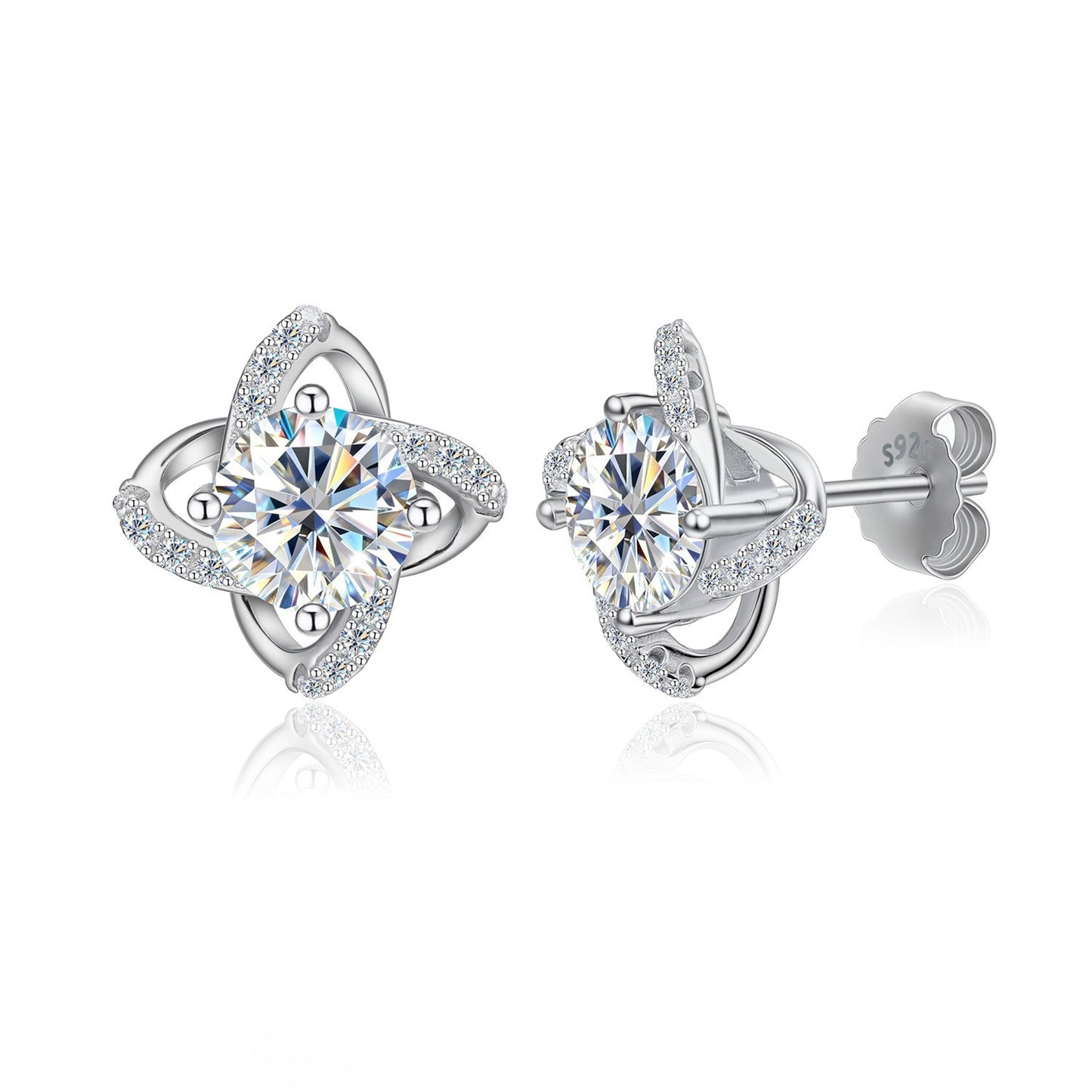 Men's Sier Ear Light Luxury High-grade Niche Female Stud Earrings