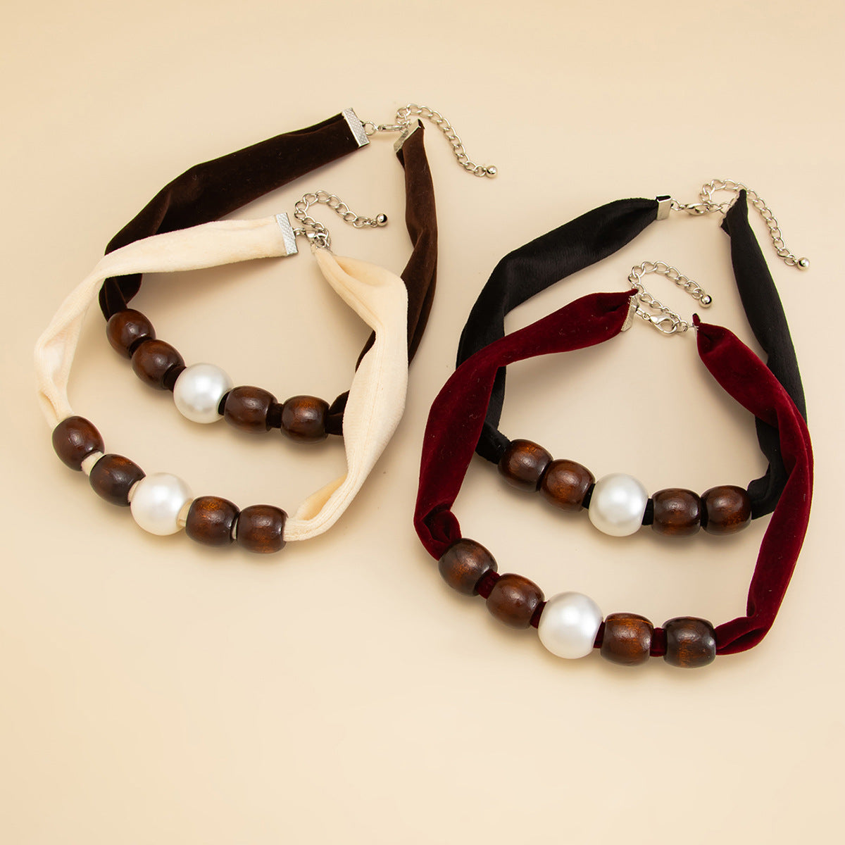 Leopard Print Silk Scarf Flannel Knotted Female Creative Imitation Necklace