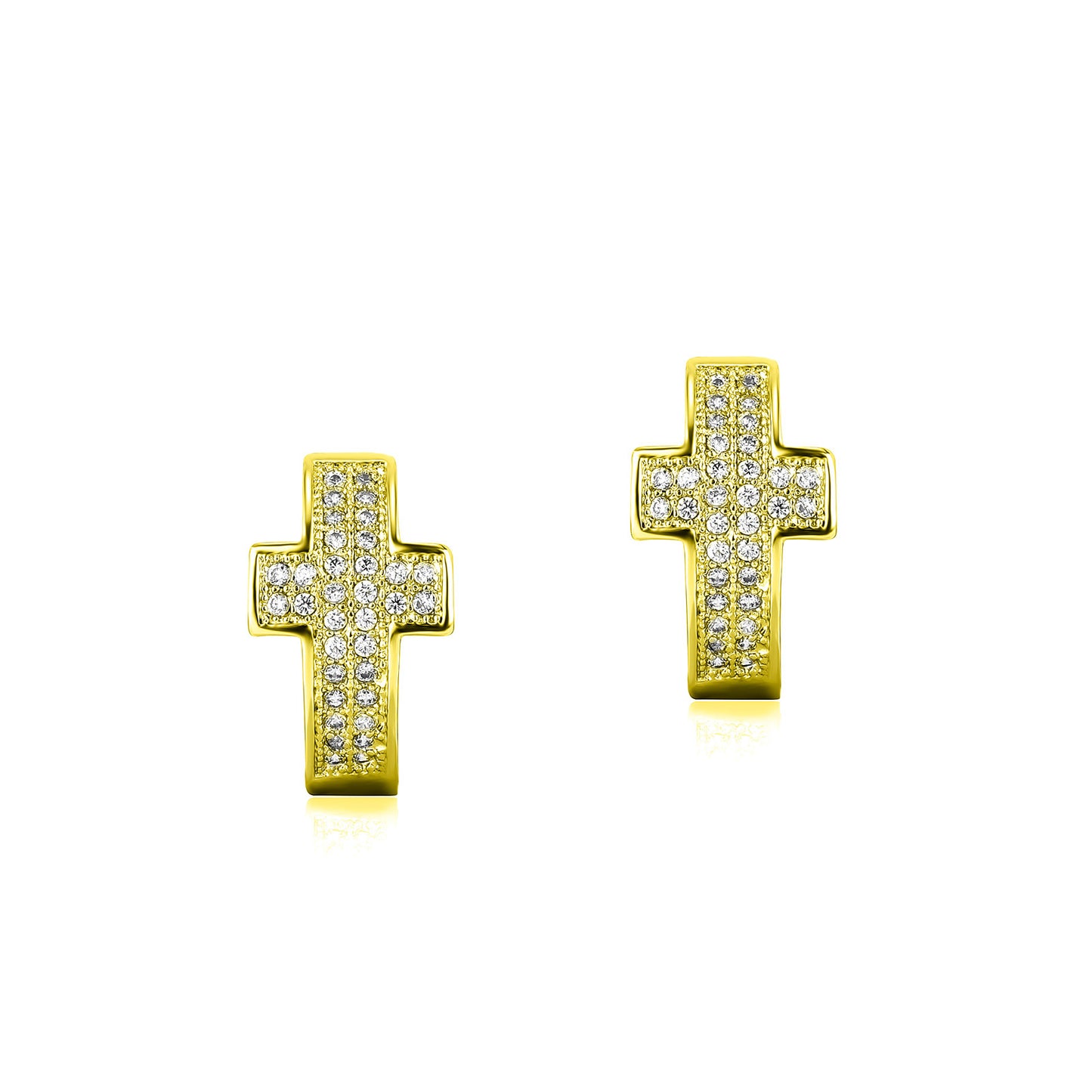 Bijoux mode coréenne croix boucles d'oreilles Hip Hop personnalisées