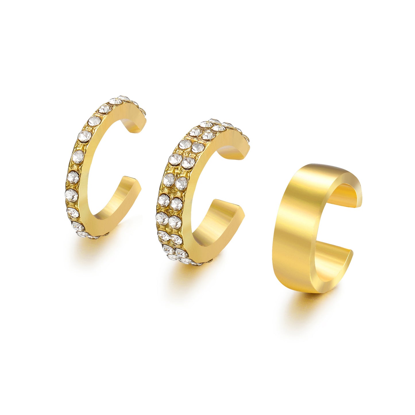 Cold Style Three-piece Female Personality Simple Ear Clip