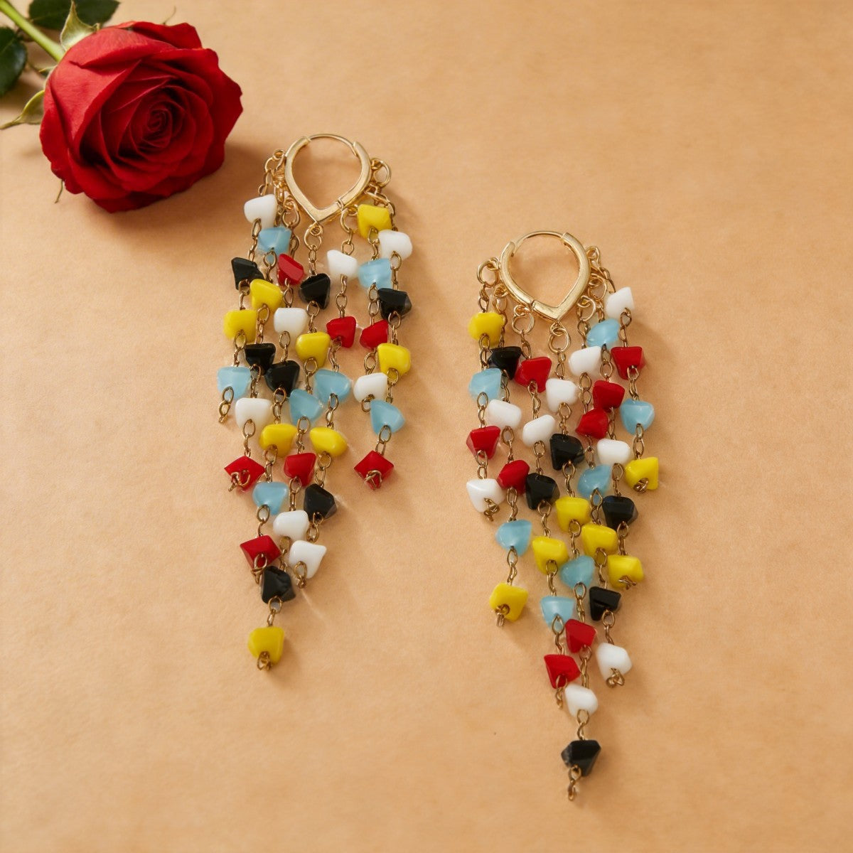 Women's Temperament Wild Crystal Tassel Ear Clip For Long Fashion Earrings