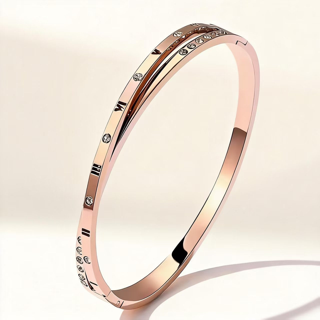 Steel Rose Gold Does Not Fade Stainless Affordable Luxury Fashion Bracelet