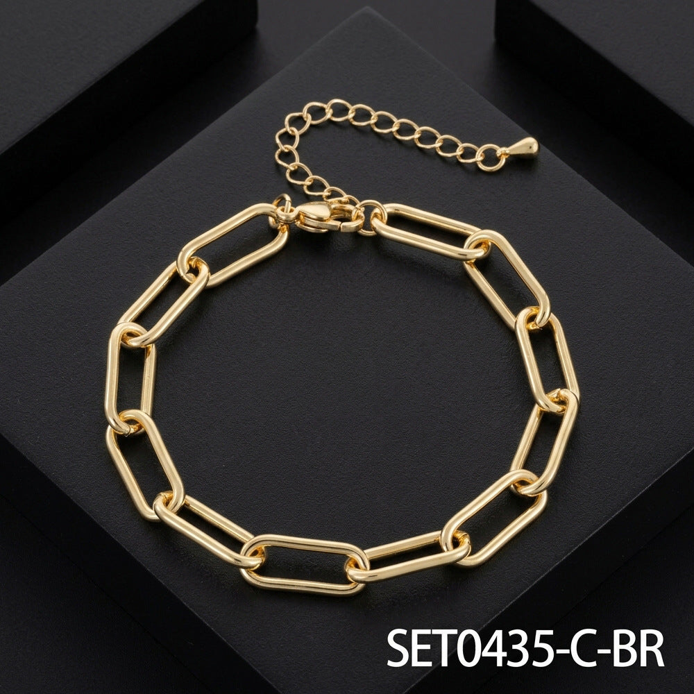 Clip Two-piece Special Interest Light Luxury Style Clavicle Chain Trendy Necklace