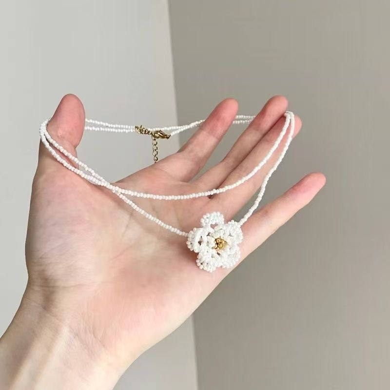 Women's Style Flower Beaded Love For Unique Necklaces