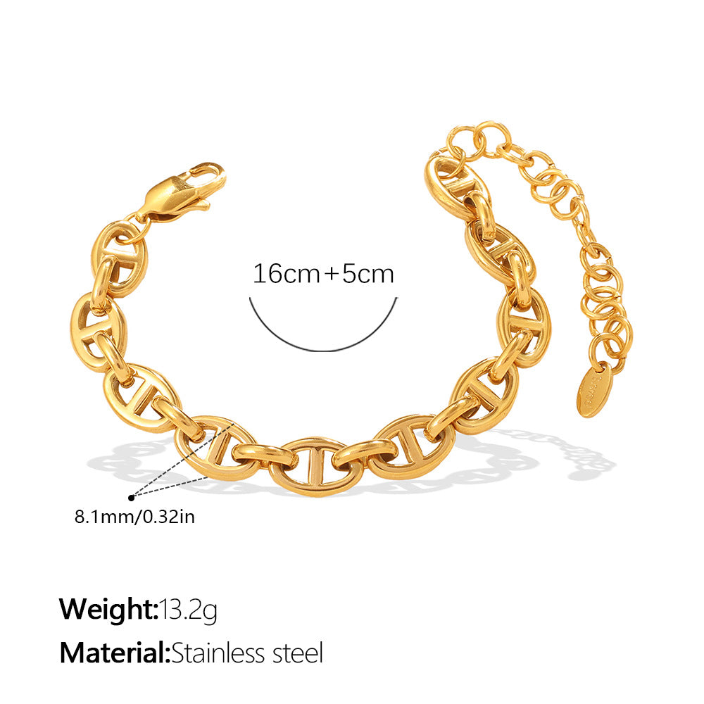 Simple Stylish Personality Collarbone Trendy Design Jewelry Set