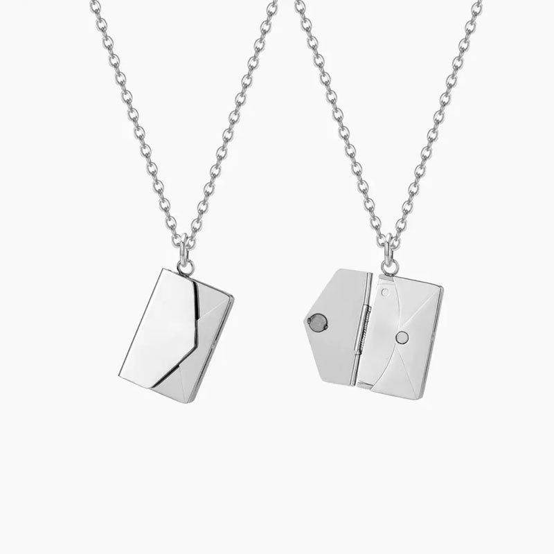 Colorfast Couple Book Personalized Love Open Close Sweater Necklaces