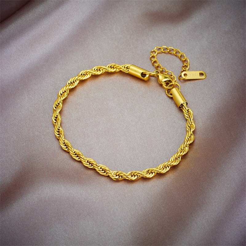 Fashion Vintage Metal Hip Hop Punk Gold-plated Titanium Steel Necklaces