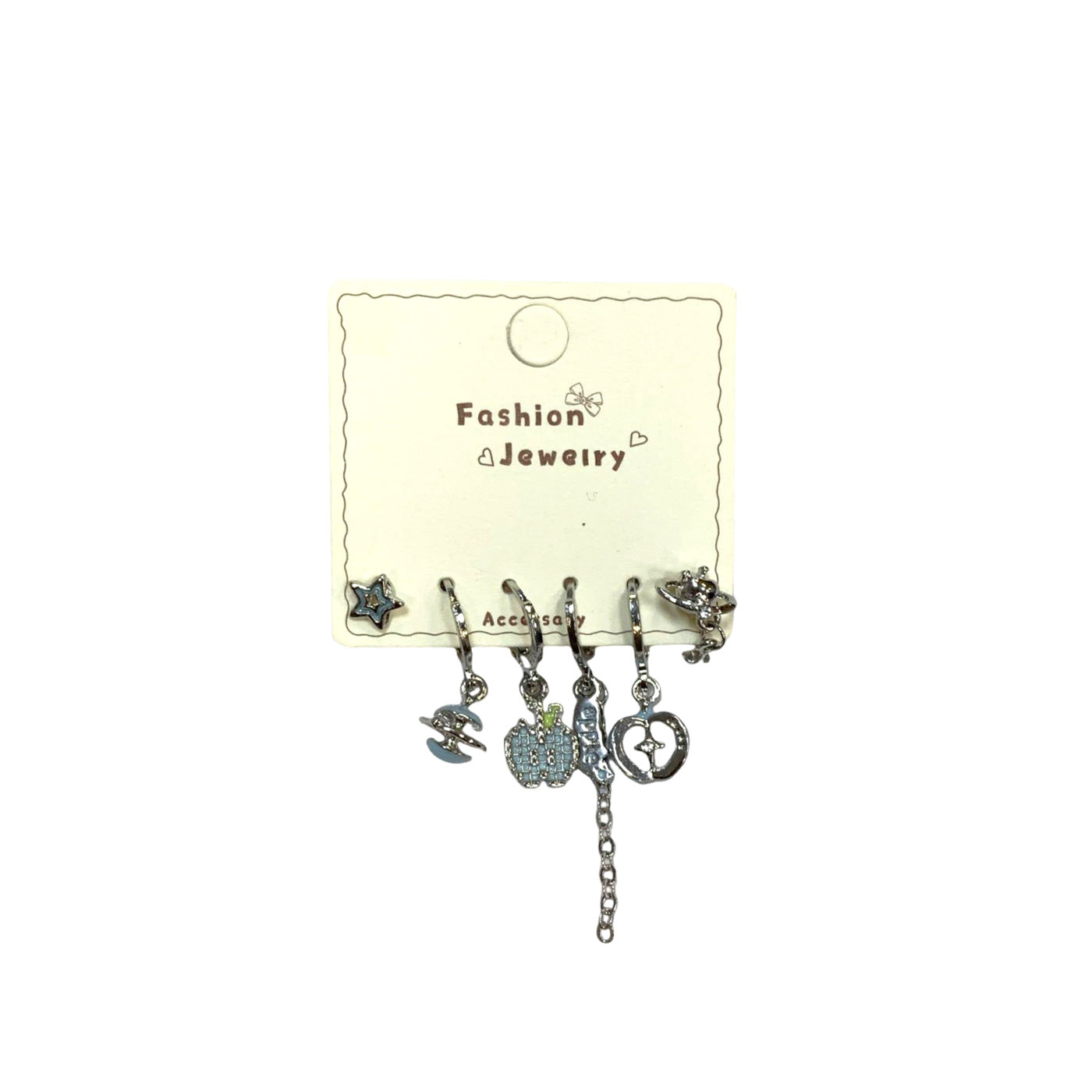 Apple Paradise Clip Suit Female Sweet Cool Exquisite Tassel Earrings