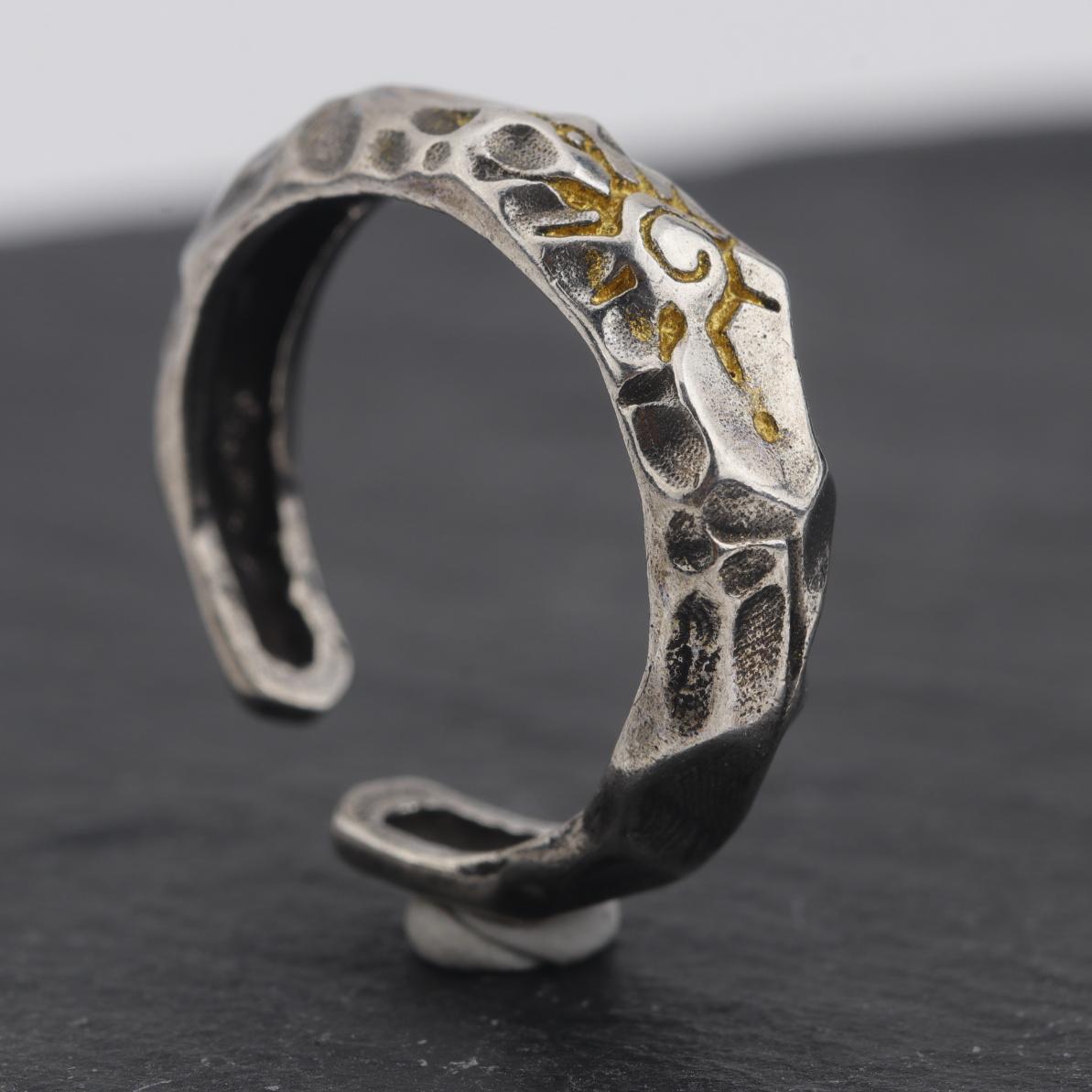 Men's Personality Trendy Cold Style Color Matching Index Finger Fashion Imitation Rings