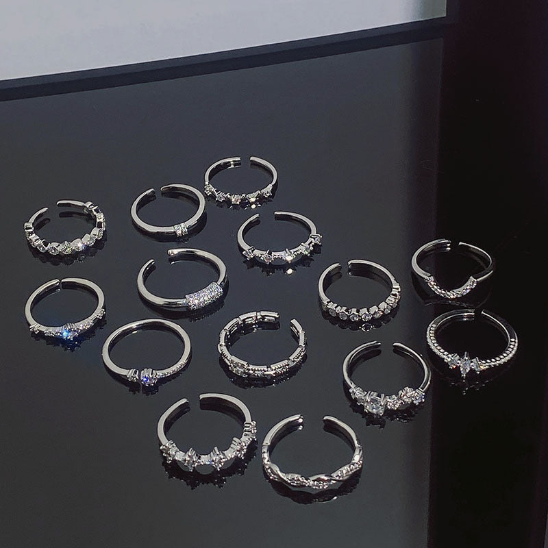 Simple Design Fashion Small Open Female Personalized Cold Style Rings