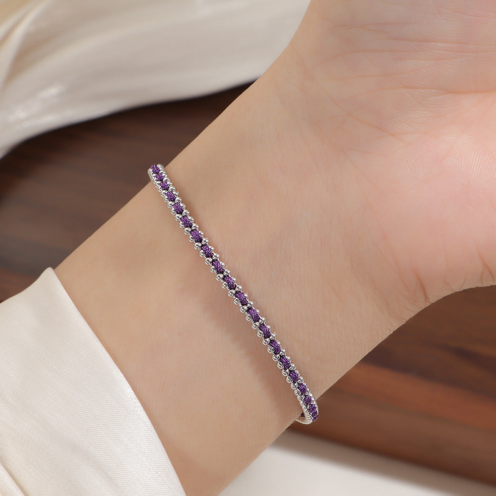Round Beads Gold Woven High-grade Light Luxury Exquisite Red Bracelets