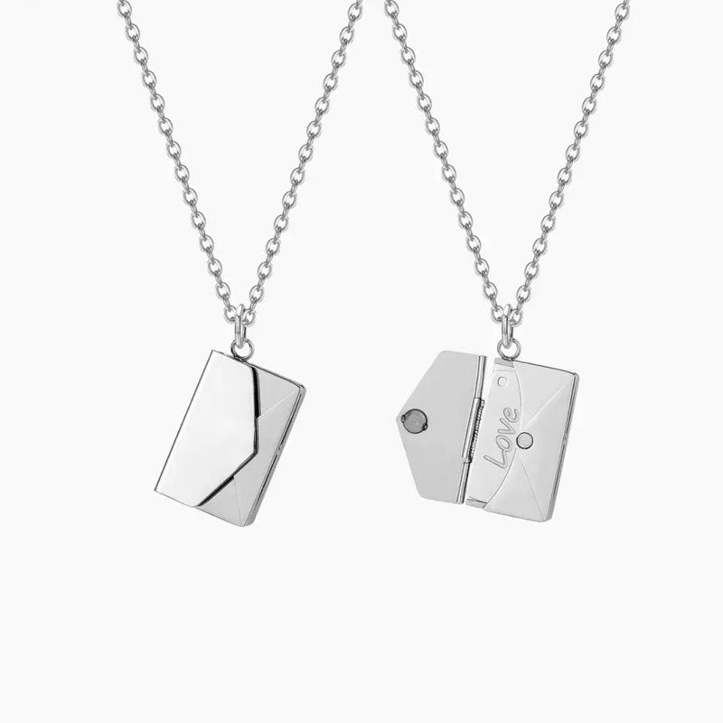 Colorfast Couple Book Personalized Love Open Close Sweater Necklaces