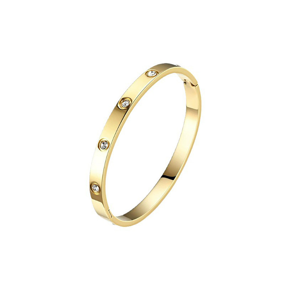 Steel Clover Female Affordable Luxury Fashion Sense Network Bracelet