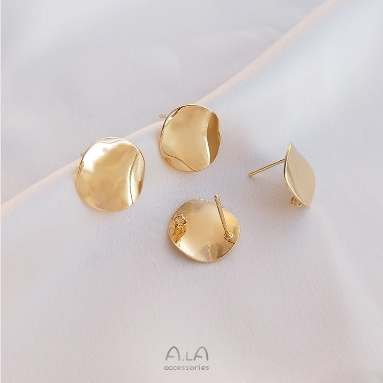 Color Protection Round Oval Handmade Ear Trendy Earrings