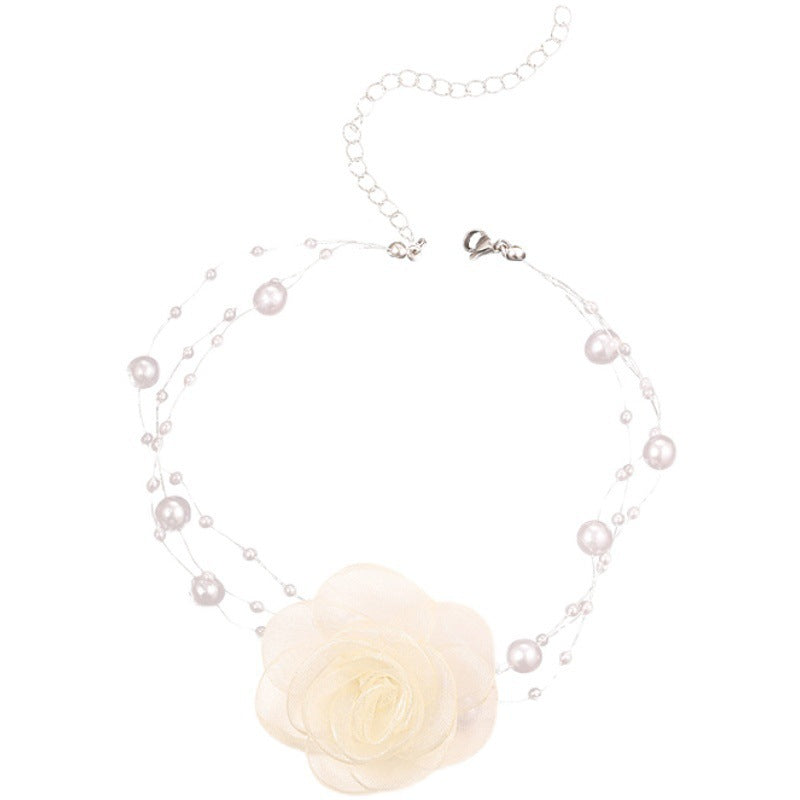 Mori Style Pearl Neck Niche Design Super Temperament Necklace