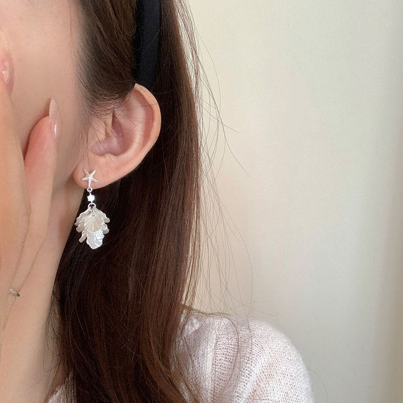 Women's Vacation Style Starfish Shell Petal Fringe For Earrings